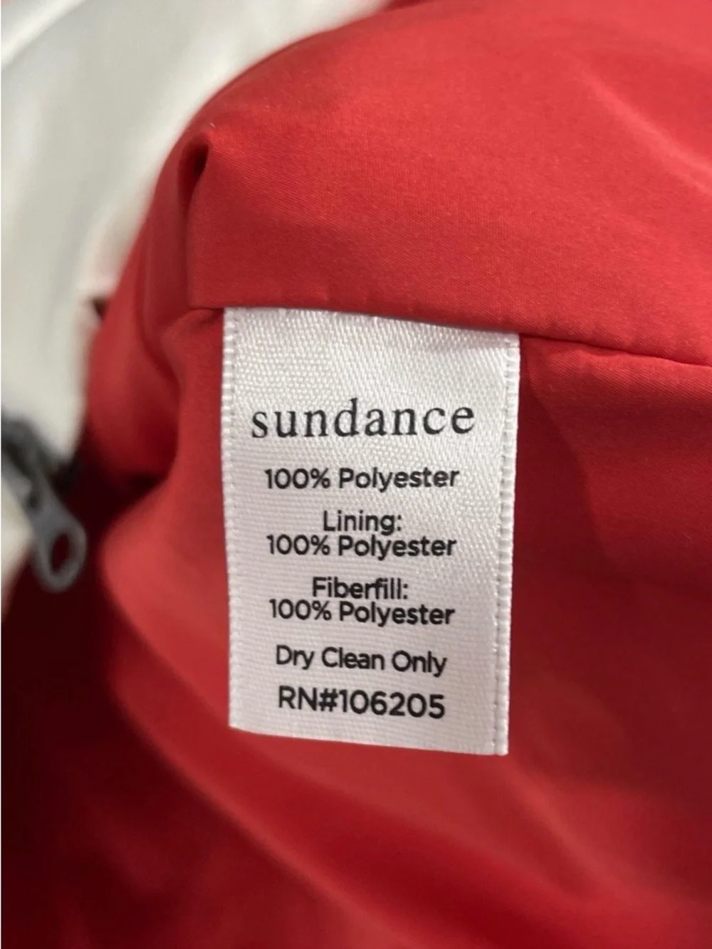 Sundance Dandelion Puffer Vest Cream with Red, Pink & Yellow Stripes Size Large - Picture 7 of 7